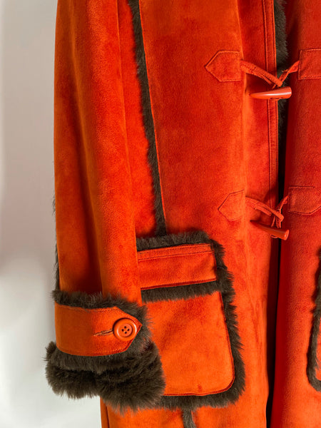 Orange Fur Jacket 42