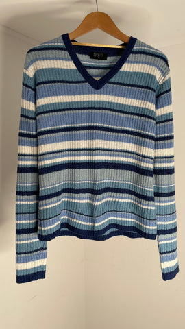 Blue Stripes Top M