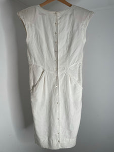 White Button Dress 38