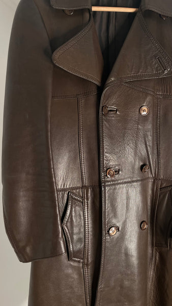 Chocolate Leather Jacket M
