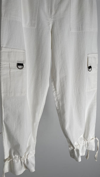 Linen Cargo Pants S