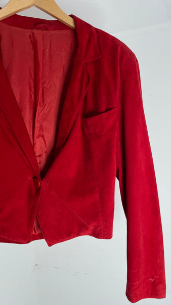 Cherry Suede Jacket M