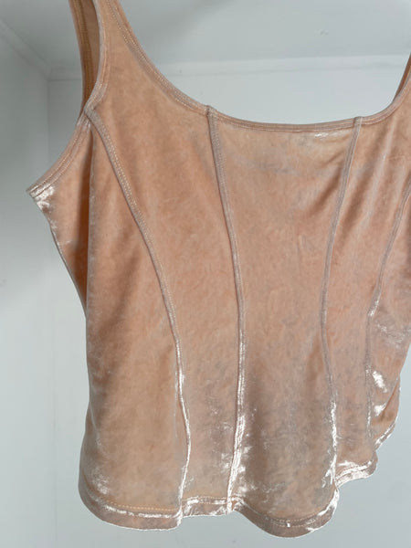 Cosabella Blush Velour Top M