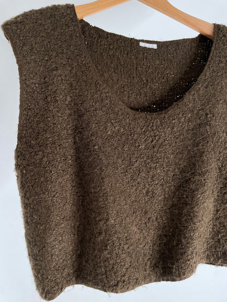 Oversized Brown Sweater OS