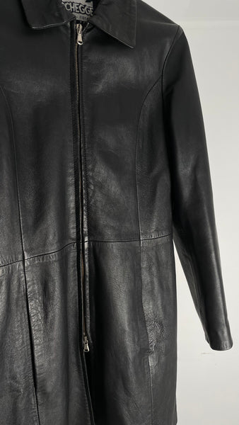 Leather Mid Jacket S