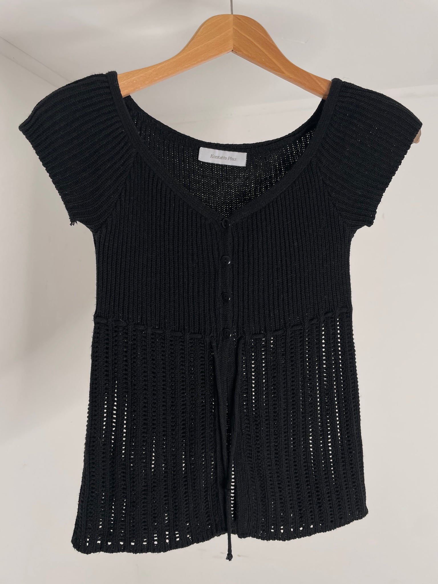 Woven Sweater Top S