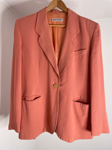 Armani Salmon Blazer 44