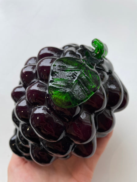 Murano Red Grapes Glass Fruit