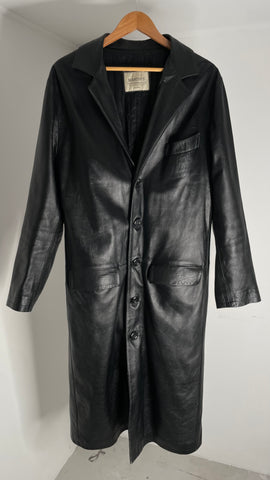 Leather Duster Jacket IT48