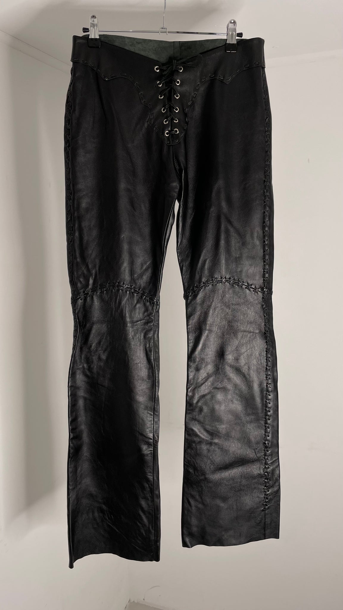 Lace Leather Pants 38