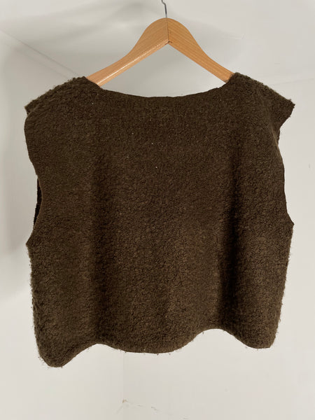 Oversized Brown Sweater OS