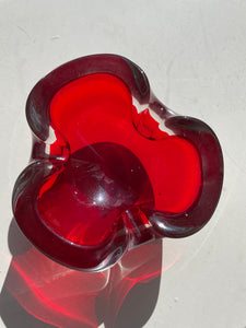 Murano Glass Red Ashy