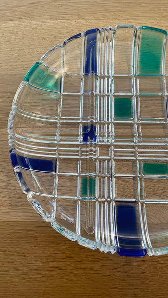 Blauw Glass Platter