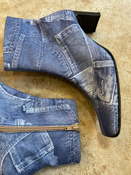 Denim Boots 38