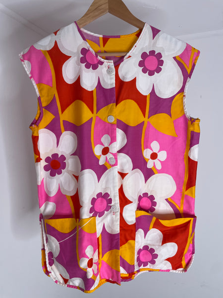 Flower Apron Top L