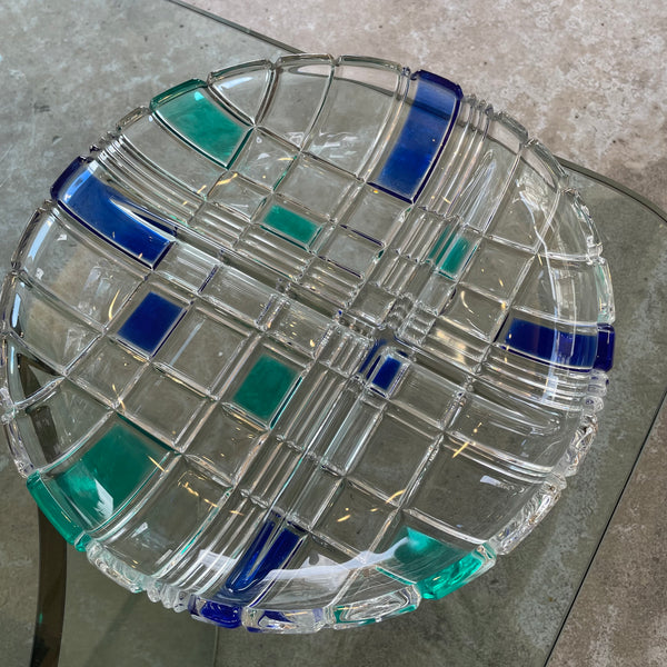 Blauw Glass Platter