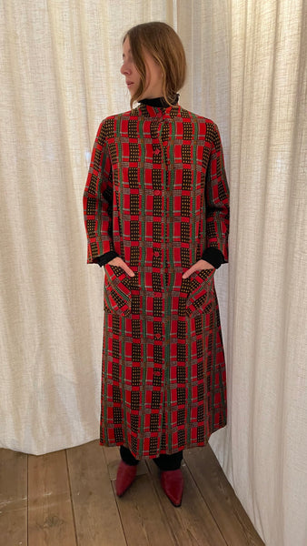 Red Print Duster M