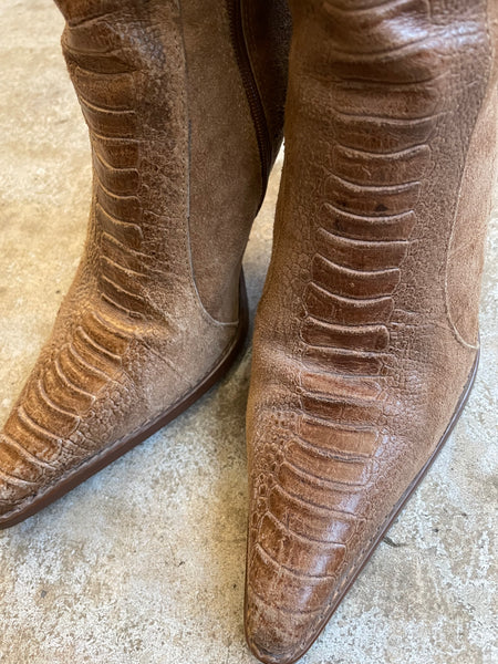 Beige Rep Boots 38