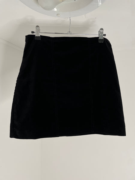 Mini Velvet Skirt S