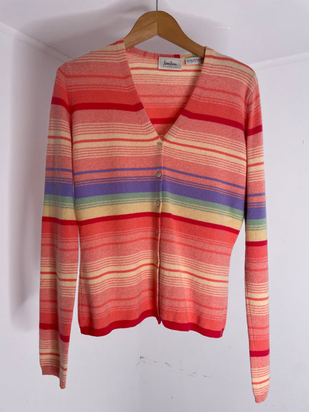Neiman Marcus Cashmere Stripe Sweater S