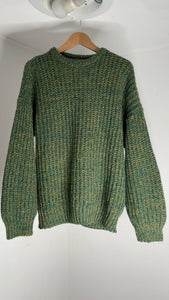 Green Wool Sweater L