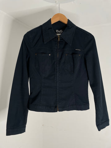 DG Denim Zip Top S