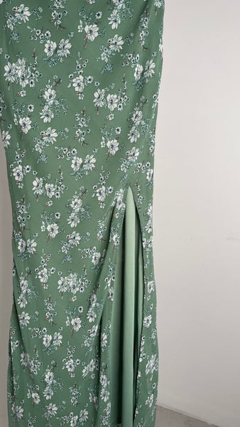 Olive Floral Dress S