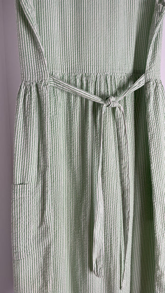 Vermont Green Stripe Dress M