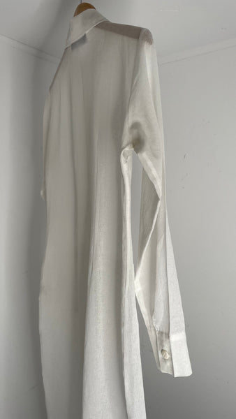 White Duster Dress S