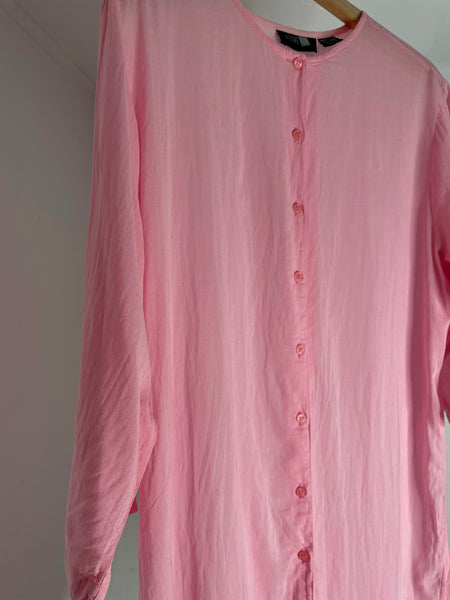 Pink Sheer Tunic L