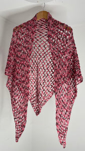 Pink Knit Shawl