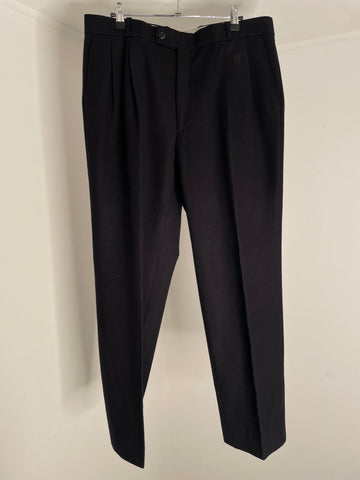 Pleat Wool Trouser 46