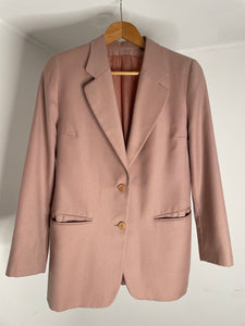Pale Pink Wool Blazer M