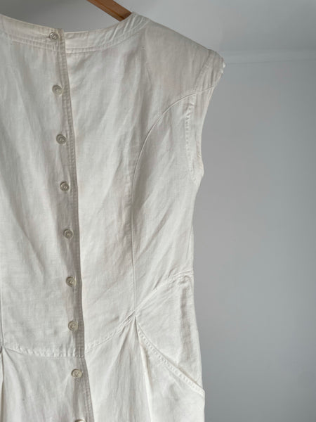 White Button Dress 38