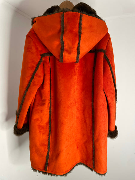 Orange Fur Jacket 42