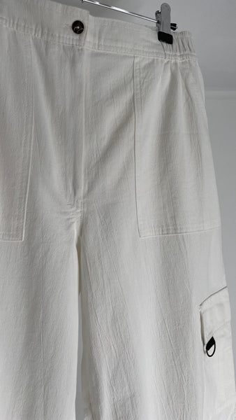 Linen Cargo Pants S