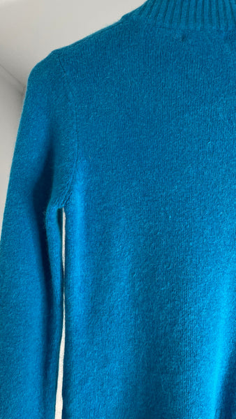 Turquoise Zip Sweater S/M