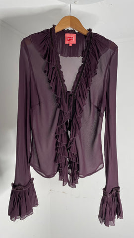 Silk Plum Top M