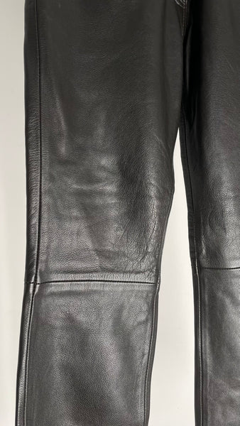 Espresso Leather Pants 36