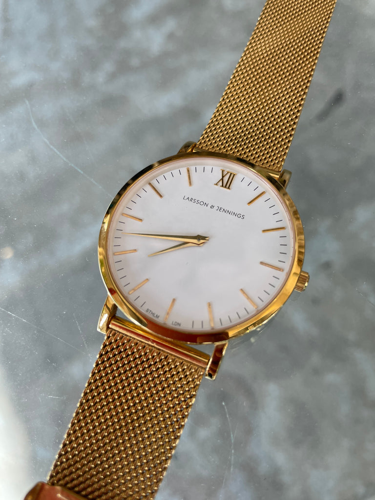 Larsson Jennings 40mm Gold Watch LUCILLE