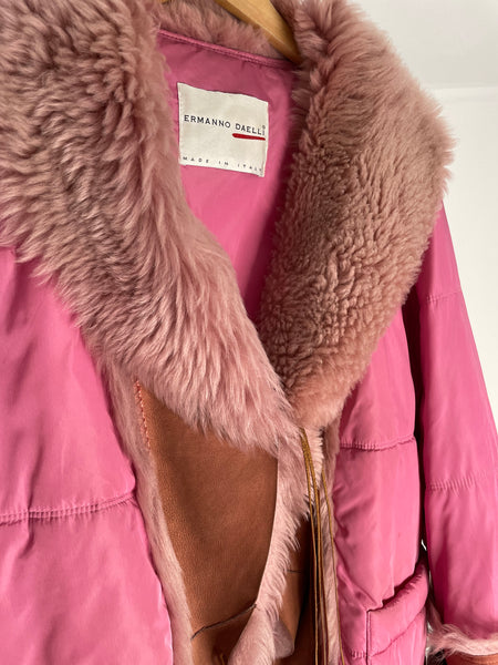 Pink Fur Puffer Jacket IT44