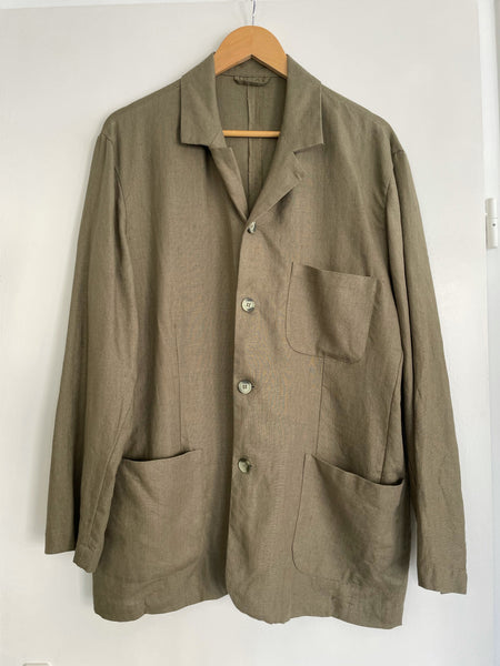 Linen Olive Jacket 50