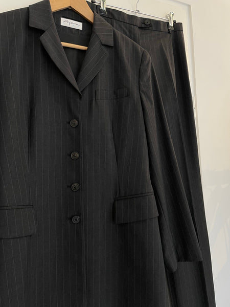 Wool Pinstripe Suit 38