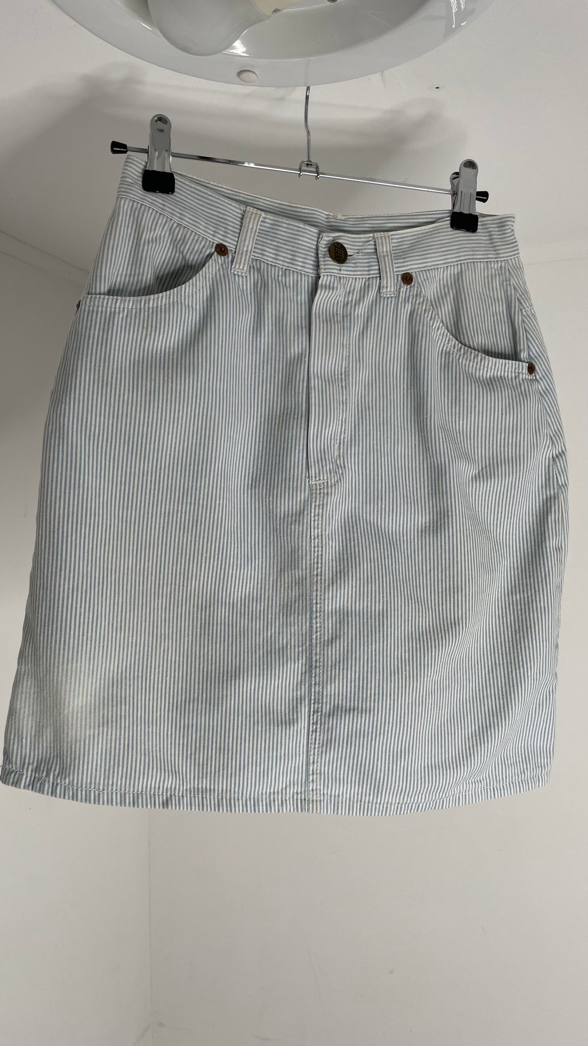 Denim Stripes Skirt W27