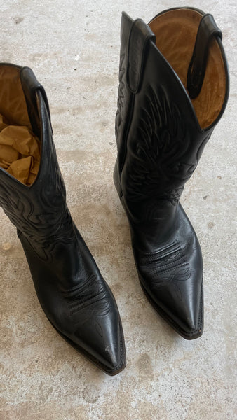 Black Western Boots 42