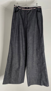 Wide Denim Trousers 38