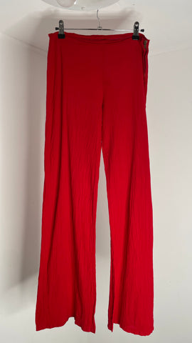 Cherry Linen Pants S