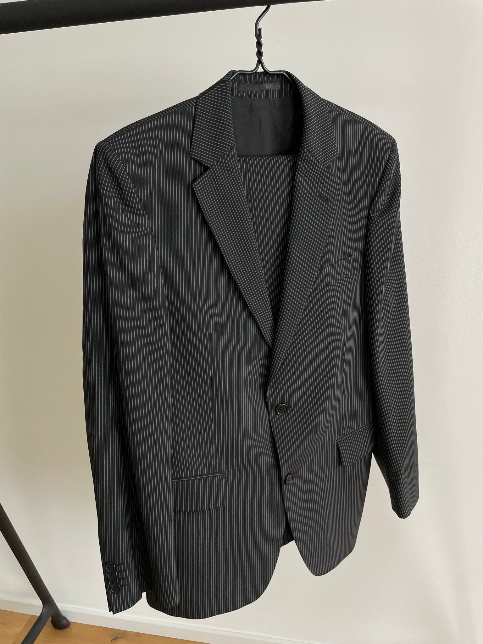 Black Pinstripe Suit 48