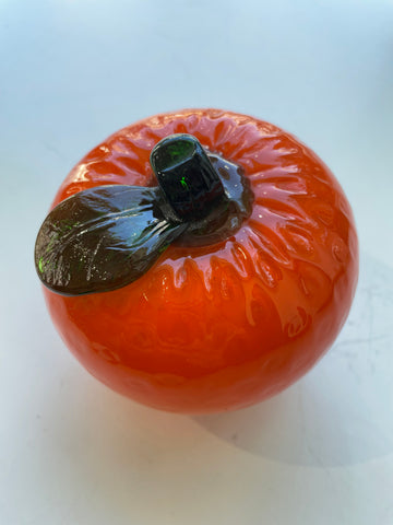 Murano Tangerine Glass Fruit