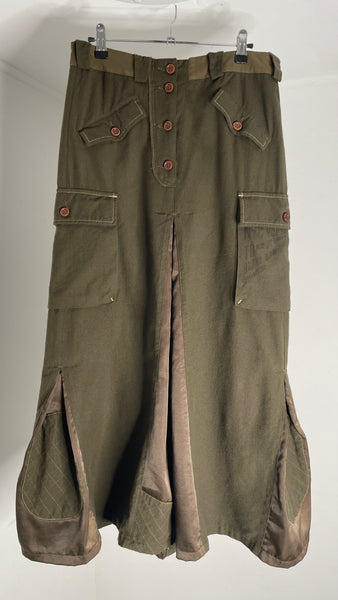 Pocket Wool Skirt M
